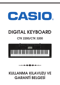 Kullanım kılavuzu Casio CTK-2200 Dijital klavye