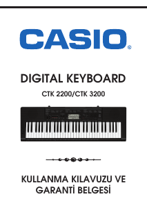 Kullanım kılavuzu Casio CTK-3200 Dijital klavye