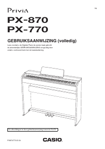 Handleiding Casio PX-770 Privia Digitale piano