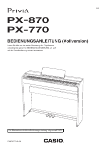 Bedienungsanleitung Casio PX-770 Privia E-Piano