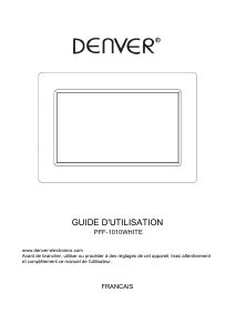 Mode d’emploi Denver PFF-1010 Cadre photo numérique