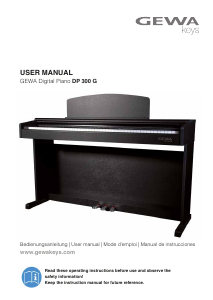 Manual GEWA DP 300 G Digital Piano