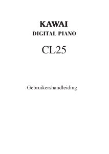 Handleiding Kawai CL25 Digitale piano