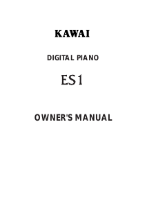 Handleiding Kawai ES1 Digitale piano