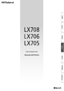 Manuale Roland LX705 Pianoforte digitale