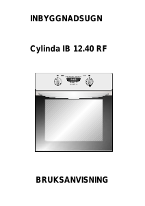 Bruksanvisning Cylinda IB 12.40 RF Ugn