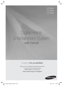 Manuale Samsung HT-D453HK Sistema home theater