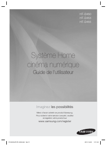 Manual de uso Samsung HT-D453HK Sistema de home cinema