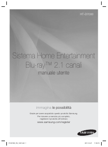 Manuale Samsung HT-D7000 Sistema home theater