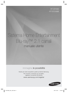 Manuale Samsung HT-D7200B Sistema home theater