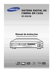 Manual Samsung HT-DM550 Sistemas de cinema em casa