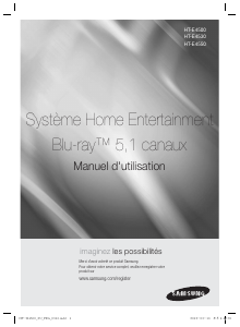 Manual de uso Samsung HT-E4500 Sistema de home cinema