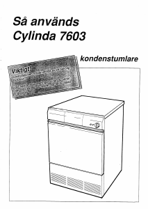 Bruksanvisning Cylinda 7603 Torktumlare