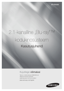 Kasutusjuhend Samsung HT-FS6200 Kodukinosüsteem