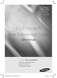 Manuale Samsung HT-H5500 Sistema home theater