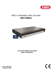 Handleiding Abus HDCC90011 Digitale recorder