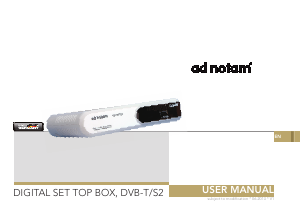 Manual Ad Notam DSTB-TS2 Digital Receiver