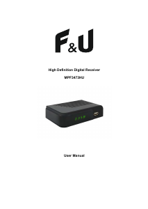 Manual F&U MPF3473HU Digital Receiver