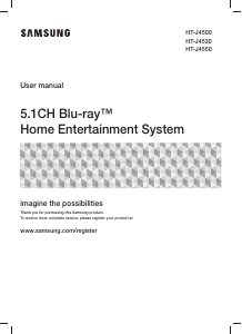 Manuale Samsung HT-J4500 Sistema home theater