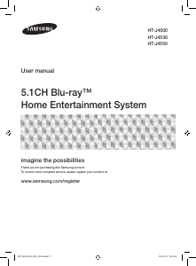 Handleiding Samsung HT-J4500 Home cinema set