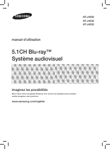 Manual de uso Samsung HT-J4500 Sistema de home cinema