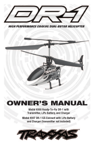 Manual Traxxas DR-1 EZ-Connect Radio Controlled Helicopter