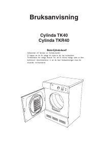 Bruksanvisning Cylinda TK 40 Torktumlare