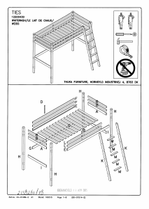 Hướng dẫn sử dụng Leen Bakker Ties (12200430) Giường áp mái