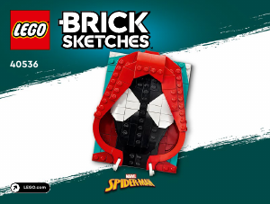 Mode d’emploi Lego set 40536 Brick Sketches Miles Morales