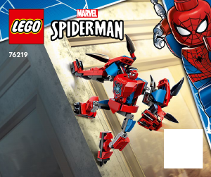 Brugsanvisning Lego set 76219 Super Heroes Spider-Man og Green Goblins mech-robotkamp