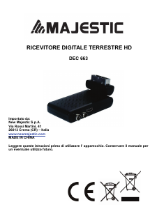 Manuale Majestic DEC 663 Ricevitore digitale