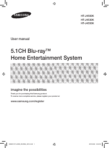 كتيب سامسونج HT-J4550K نظام المسرح المنزلي