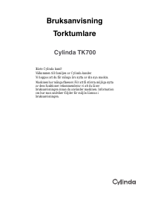 Bruksanvisning Cylinda TK 700 Torktumlare