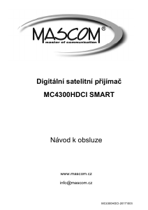 Manuál Mascom MC4300HDCI SMART Digitální přijímač