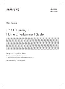 Manuale Samsung HT-J5500 Sistema home theater
