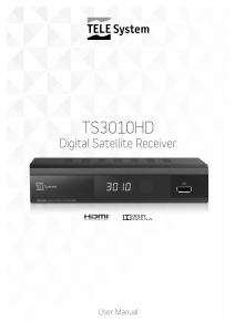 Manual de uso TELE System TS3010HD Receptor digital