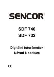 Manuál Sencor SDF 732 B Digitální fotorámeček