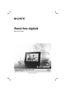 Manual Sony DPF-C70E Ramă foto digitală