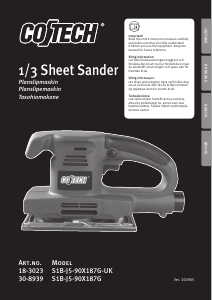 Manual Cotech S1B-J5-90X187G Orbital Sander