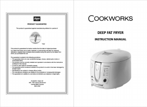 Handleiding Cookworks 147/1982 Friteuse