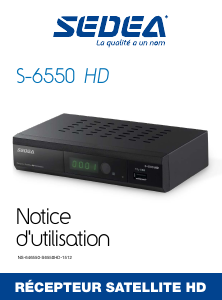 Mode d’emploi Sedea S-6550 HD Récepteur numérique