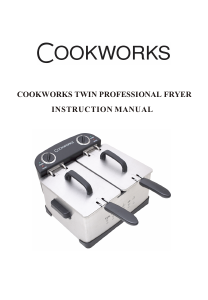 Manual Cookworks 227/7549 Twin Deep Fryer
