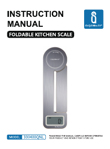 Manual Aigostar 330400QNL Kitchen Scale