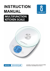 Manual de uso Aigostar 330400QUB Báscula de cocina