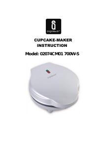 Handleiding Aigostar 02074CM01 700W-S Cupcakemaker