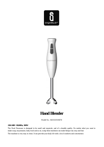 Manual Aigostar 8433325500276 Hand Blender