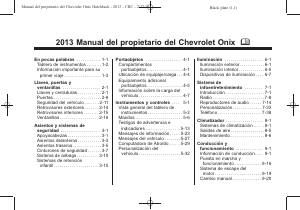 Manual de uso Chevrolet Onix (2013)