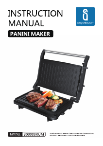 Manual Aigostar 300000RUM Contact Grill