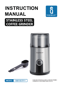 Manual Aigostar 300105RYH Coffee Grinder