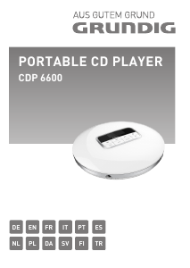 Instrukcja Grundig CDP 6600 Przenośny odtwarzacz CD
